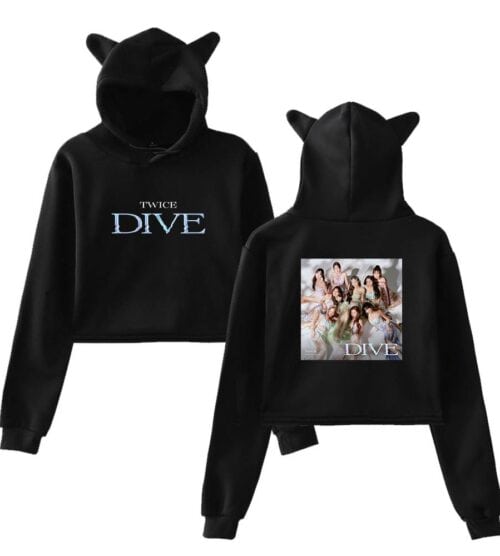 Twice Dive Cropped Hoodie #3