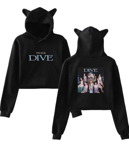 Twice Dive Cropped Hoodie #4