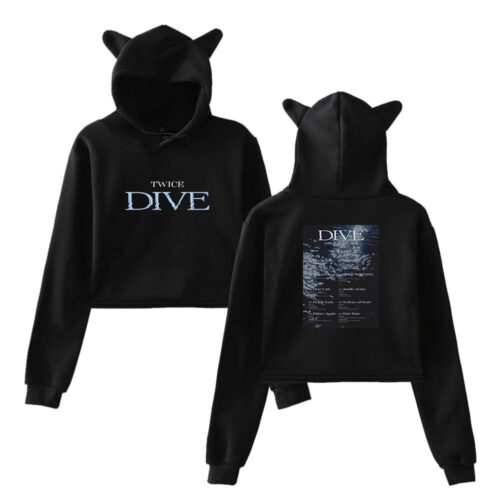 Twice Dive Cropped Hoodie #2