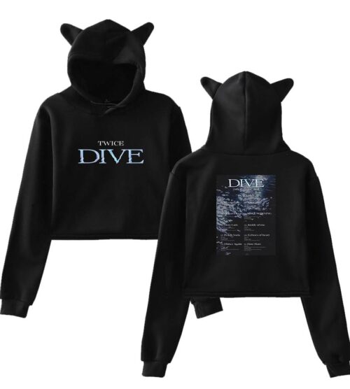 Twice Dive Cropped Hoodie #2