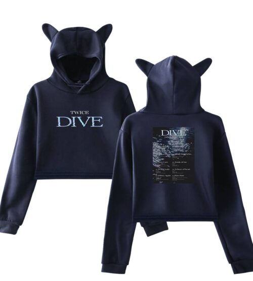 Twice Dive Cropped Hoodie #2