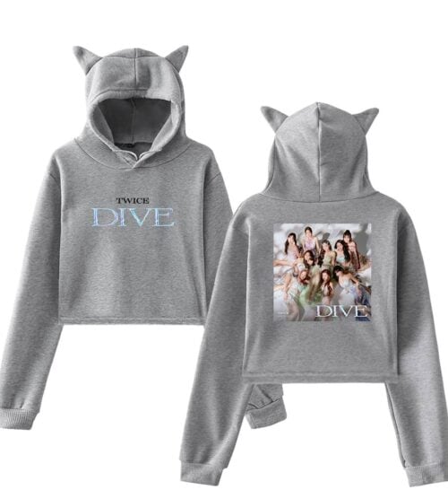 Twice Dive Cropped Hoodie #3
