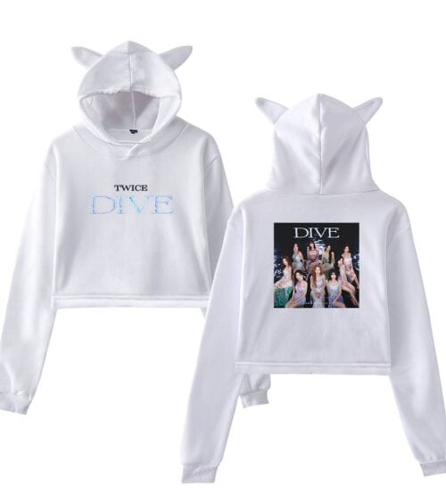Twice Dive Cropped Hoodie #4