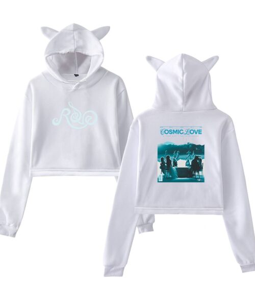 Red Velvet Cropped Hoodie #1