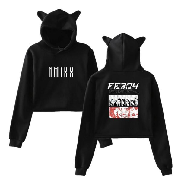 Nmixx Cropped Hoodie #1 - Image 2