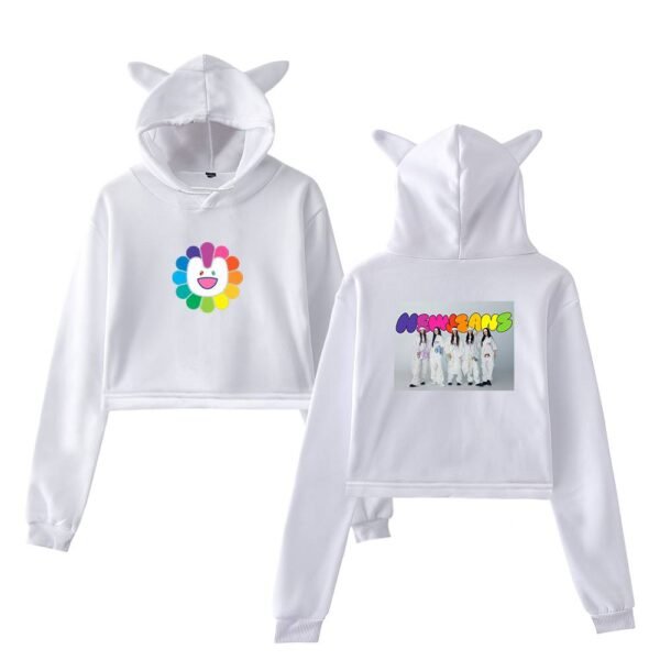 NewJeans Cropped Hoodie #3 - Image 3