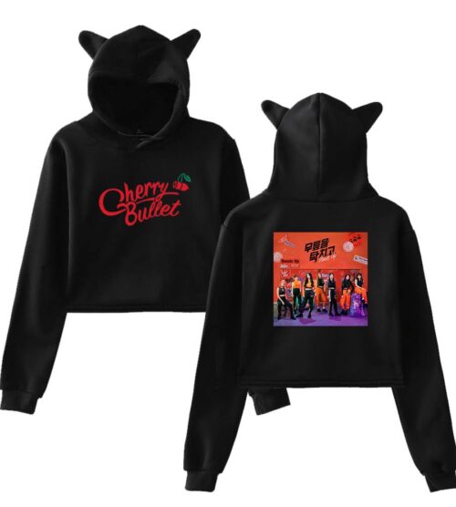 Cherry Bullet Cropped Hoodie #1