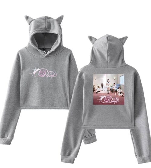 Red Velvet Cropped Hoodie #3