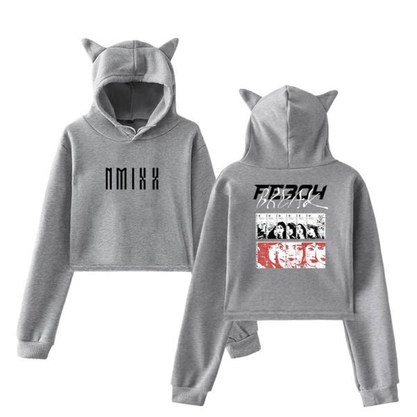 Nmixx Cropped Hoodie #1 - Image 4