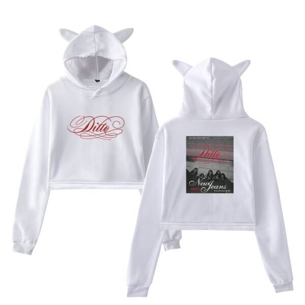 NewJeans Cropped Hoodie #2 - Image 3