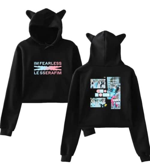 Le Sserafim Cropped Hoodie #3
