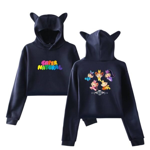 NewJeans Cropped Hoodie #1 - Image 3