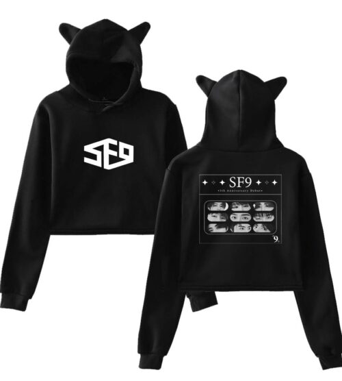 SF9 Cropped Hoodie #4
