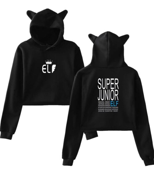 Super Junior Cropped Hoodie #2