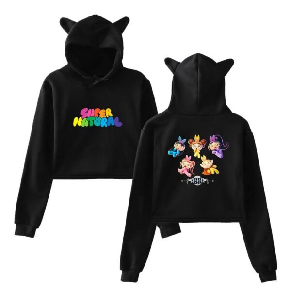 NewJeans Cropped Hoodie #1 - Image 2