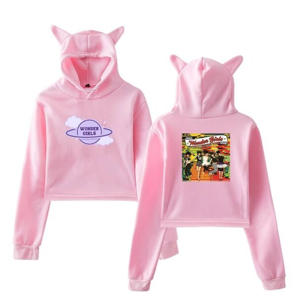 Wonder Girls Cropped Hoodie #4 - Image 5