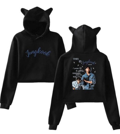 Jungkook Cropped Hoodie #3