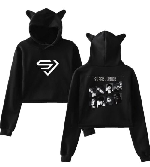 Super Junior Cropped Hoodie #4
