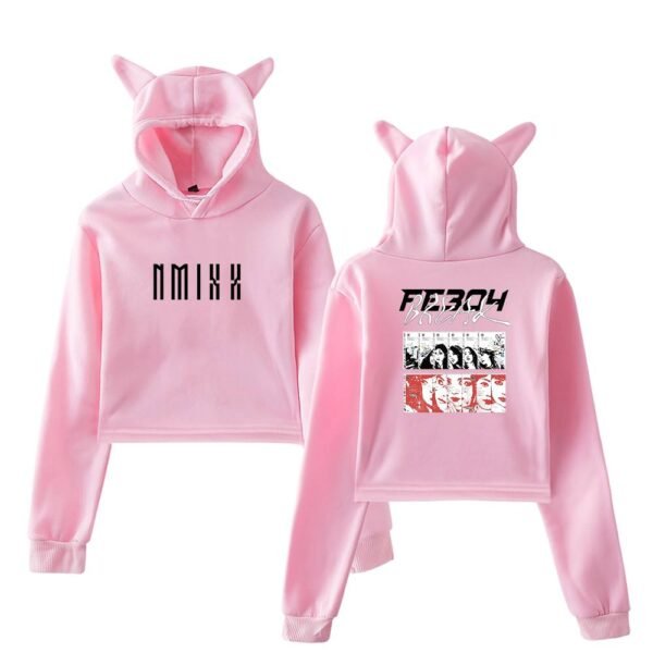 Nmixx Cropped Hoodie #1 - Image 5