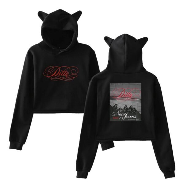 NewJeans Cropped Hoodie #2 - Image 2