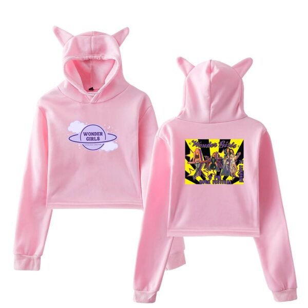 Wonder Girls Cropped Hoodie #2 - Image 5