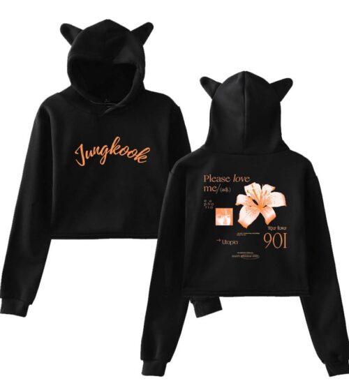 Jungkook Cropped Hoodie #1