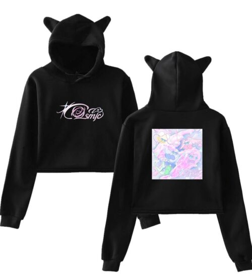 Red Velvet Cropped Hoodie #2
