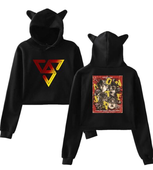 Seventeen Cropped Hoodie #5