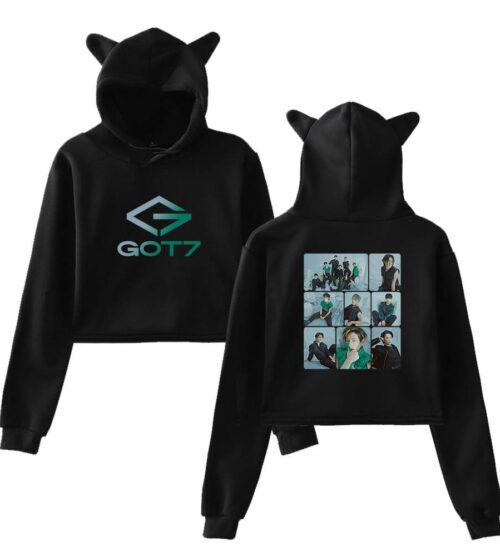 Got7 Cropped Hoodie #3