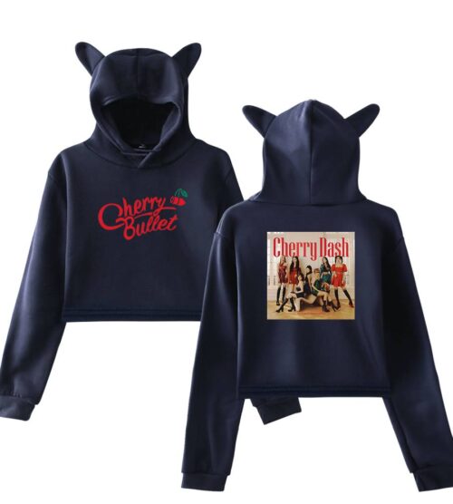 Cherry Bullet Cropped Hoodie #3