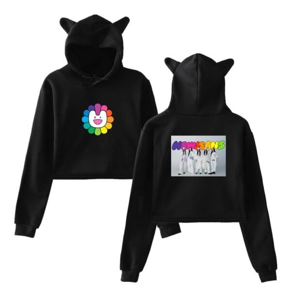 NewJeans Cropped Hoodie #3 - Image 2