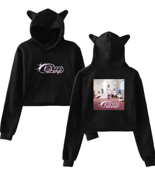 Red Velvet Cropped Hoodie #3