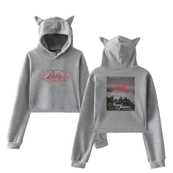 NewJeans Cropped Hoodie #2 - Image 4