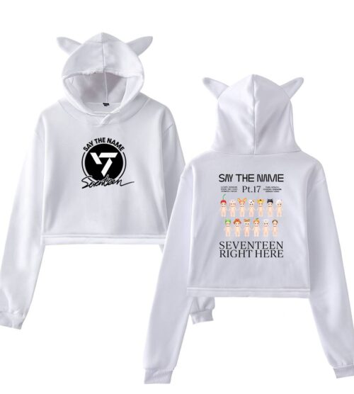 Seventeen Cropped Hoodie #8