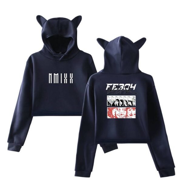 Nmixx Cropped Hoodie #1 - Image 3