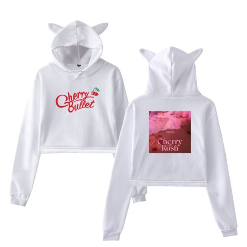 Cherry Bullet Cropped Hoodie #2