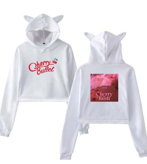 Cherry Bullet Cropped Hoodie #2