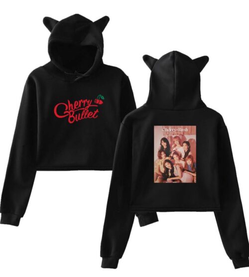 Cherry Bullet Cropped Hoodie #4