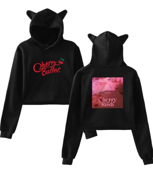 Cherry Bullet Cropped Hoodie #2