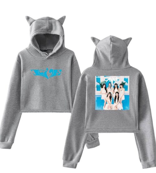 IVE Cropped Hoodie #3