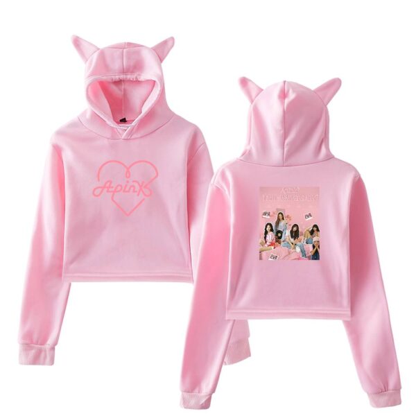 Apink Cropped Hoodie #3 - Image 5