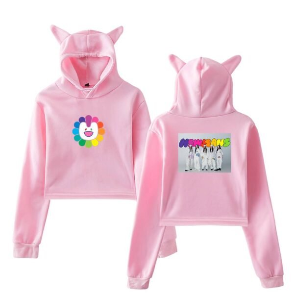 NewJeans Cropped Hoodie #3 - Image 5