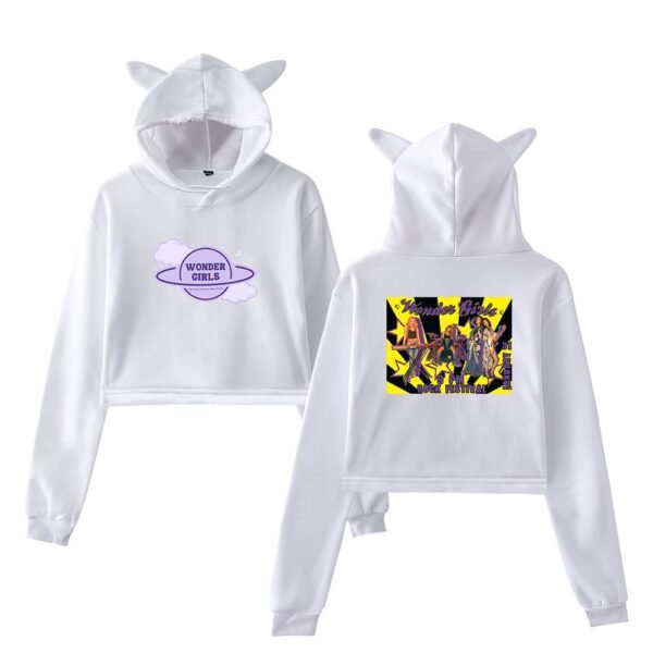 Wonder Girls Cropped Hoodie #2 - Image 3