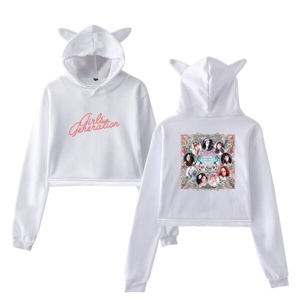 Girls' Generation Cropped Hoodie #2 - Image 3