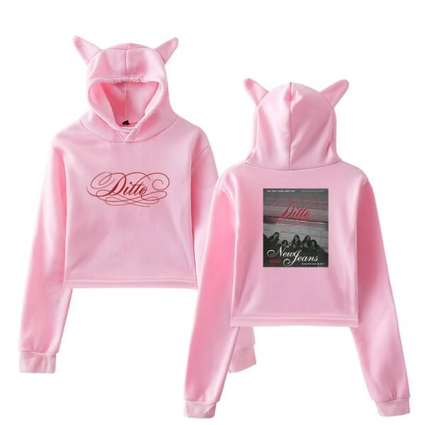 NewJeans Cropped Hoodie #2 - Image 5