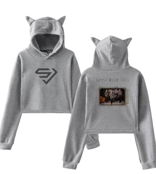 Super Junior Cropped Hoodie #3