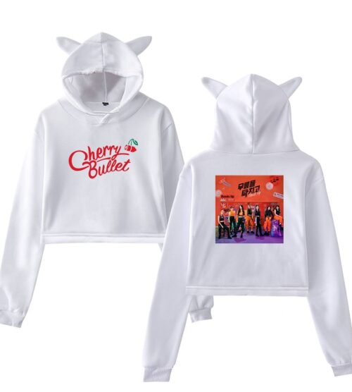 Cherry Bullet Cropped Hoodie #1