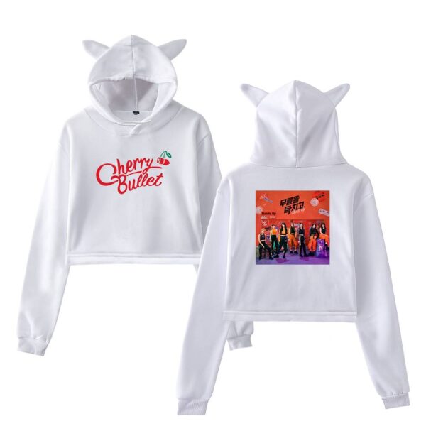 Cherry Bullet Cropped Hoodie #1 - Image 2