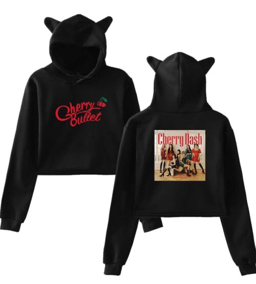 Cherry Bullet Cropped Hoodie #3