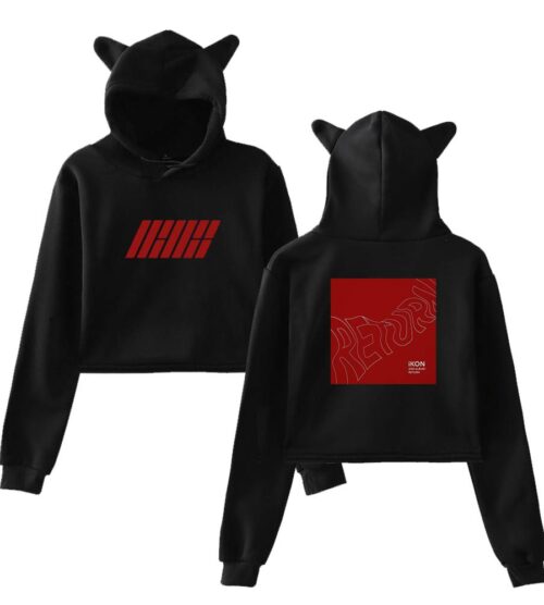 iKon Cropped Hoodie #3
